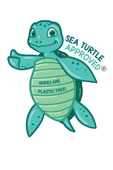 Plastic Free Environmentally Safe Sea Turtle Approved Wipes!